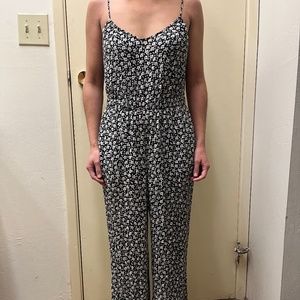 LOFT Floral Jumpsuit